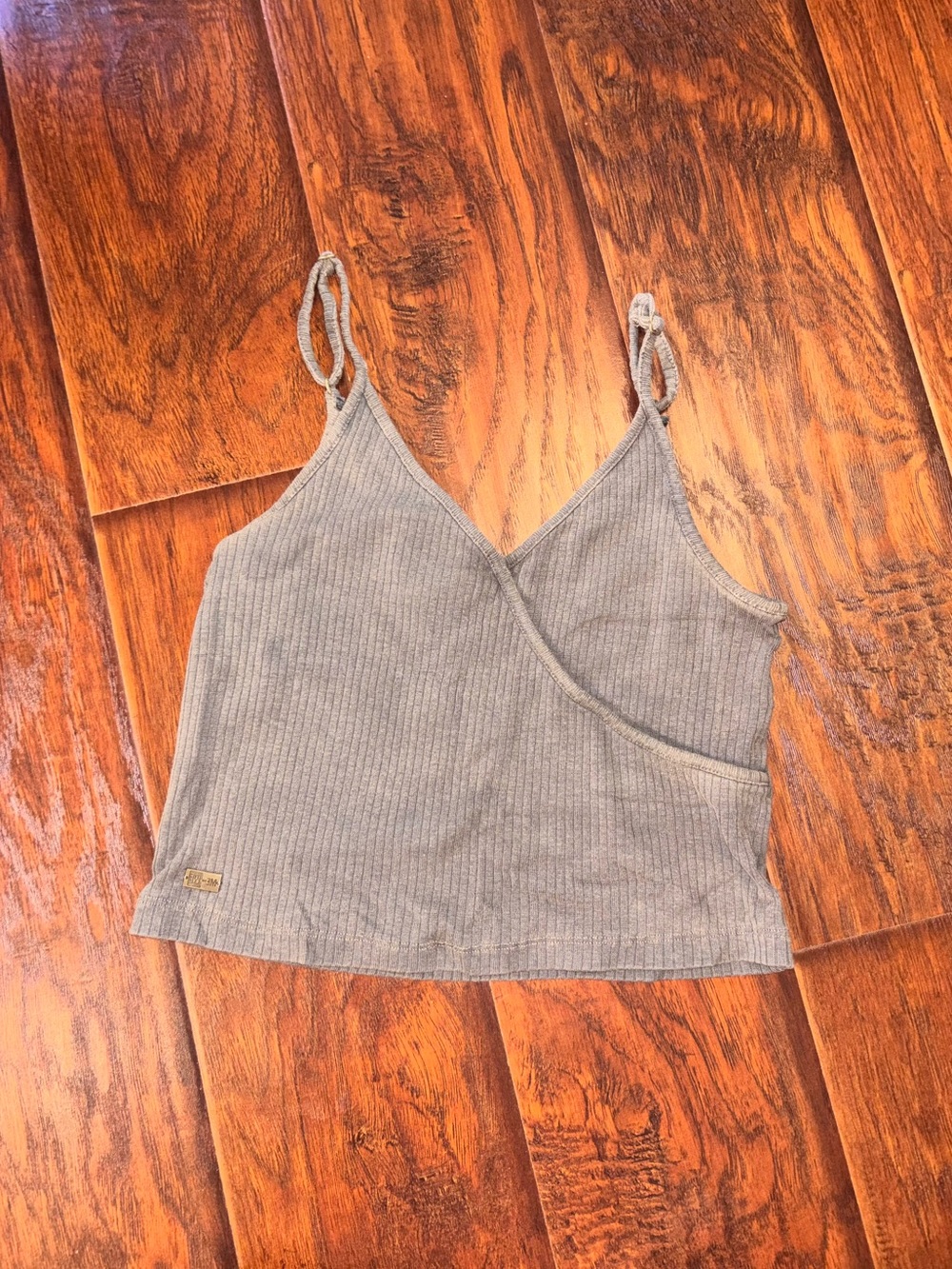Green Ribbed Cami Top